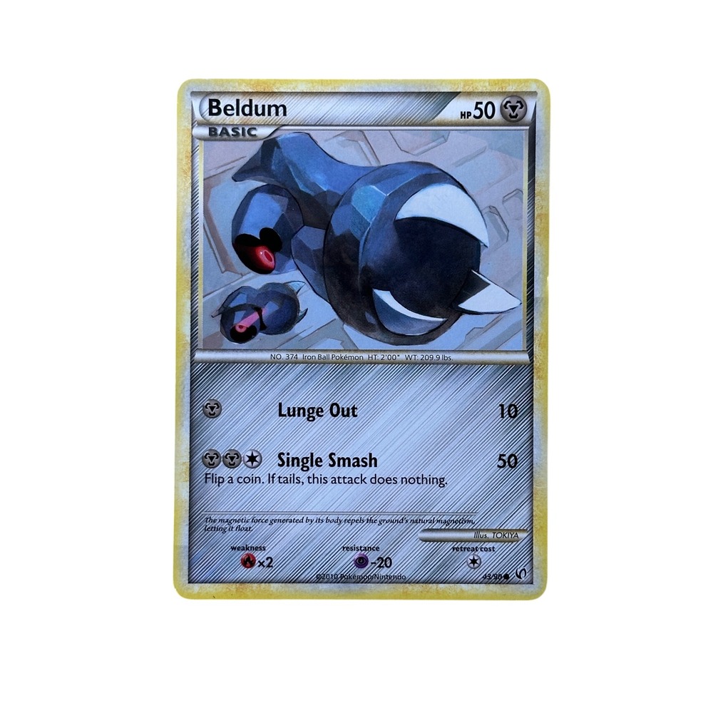 Beldum Pokemon‎ Card - Iron Ball Rare LV.22 HP 50/99 Diamond & Pearl Stormfront